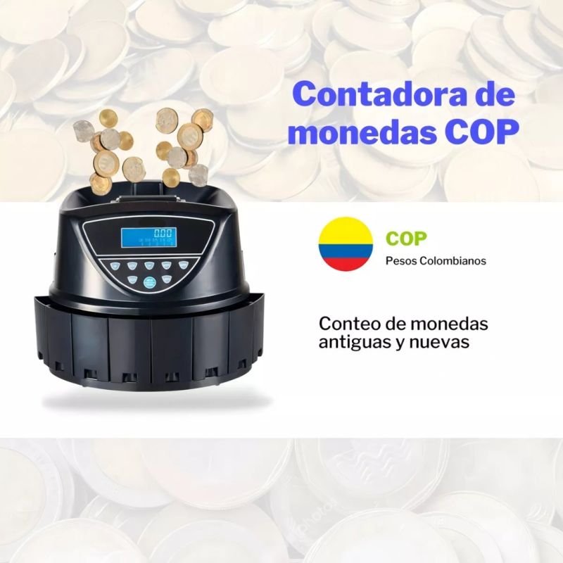 Comprar Contadora De Monedas Cuenta Separa Total en Electroshopy - Ángulo 2